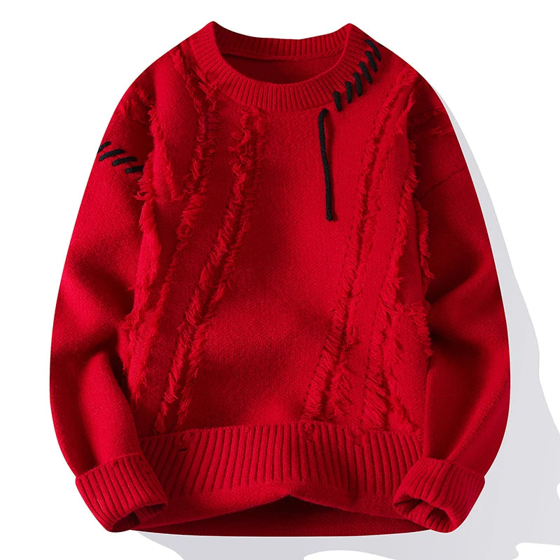 Dominic - Patchwork-Strickpullover