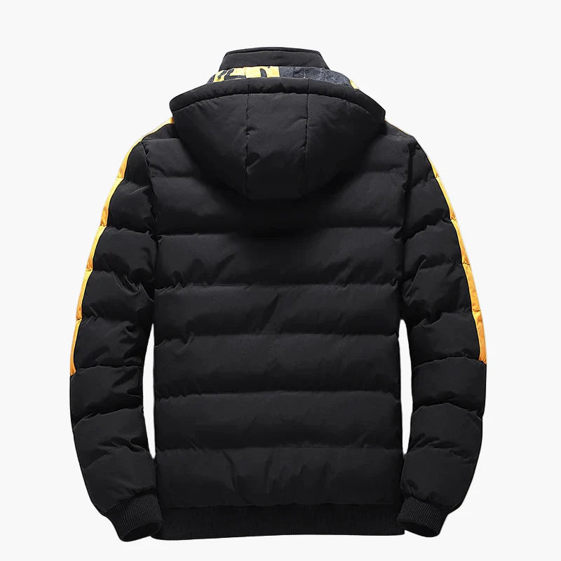 Herren Winter Steppjacke BASE Streetwear mit Kapuze – Modische Outdoorjacke für Alltag und Freizeit