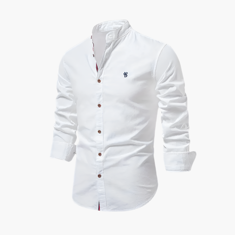 Herren Modernes Langarm Freizeithemd – Stilvolles Polodesign für Alltag & Büro