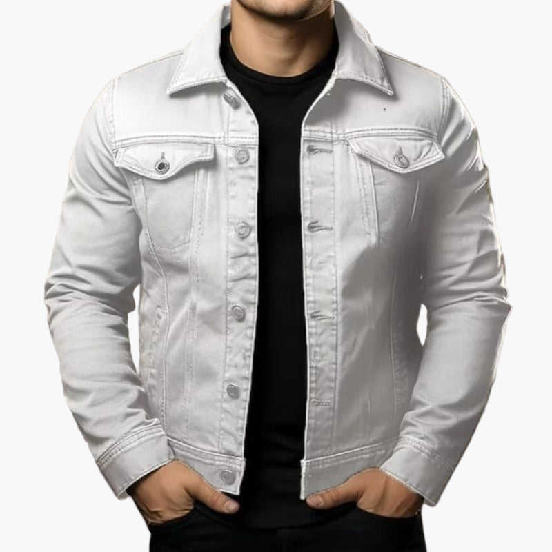 Herren Jeansjacke im klassischen Stil – Vielseitig und modern für Alltag und Freizeit