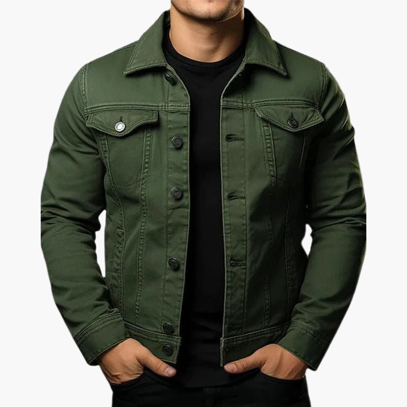 Herren Jeansjacke im klassischen Stil – Vielseitig und modern für Alltag und Freizeit