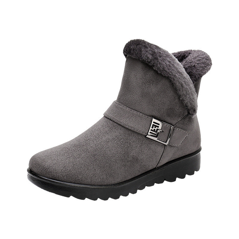 Anne – Warme Damenstiefel mit Plüschfutter und Reißverschluss