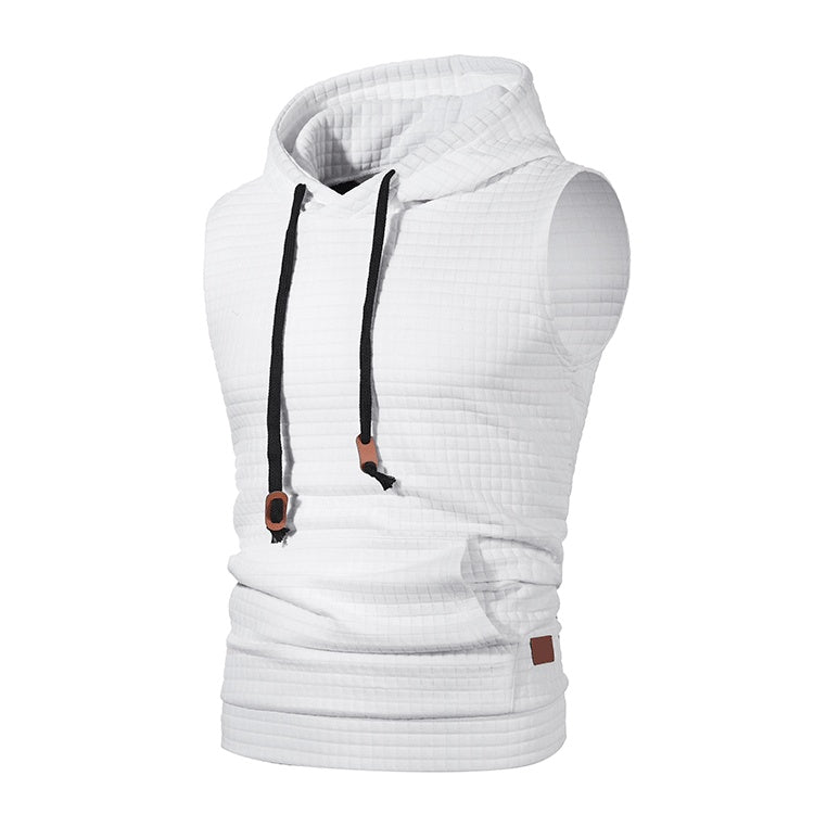 Lawrence – Ärmellose Herrenstrickjacke mit Jacquardmuster