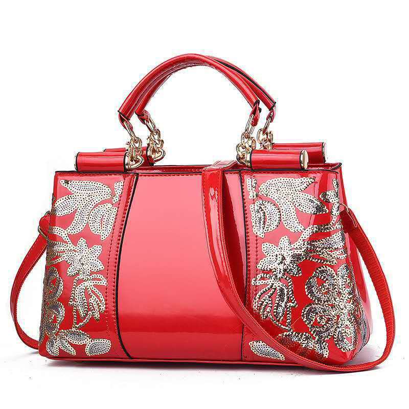 Julie – Glänzende Damen-Schultertasche mit Pailletten