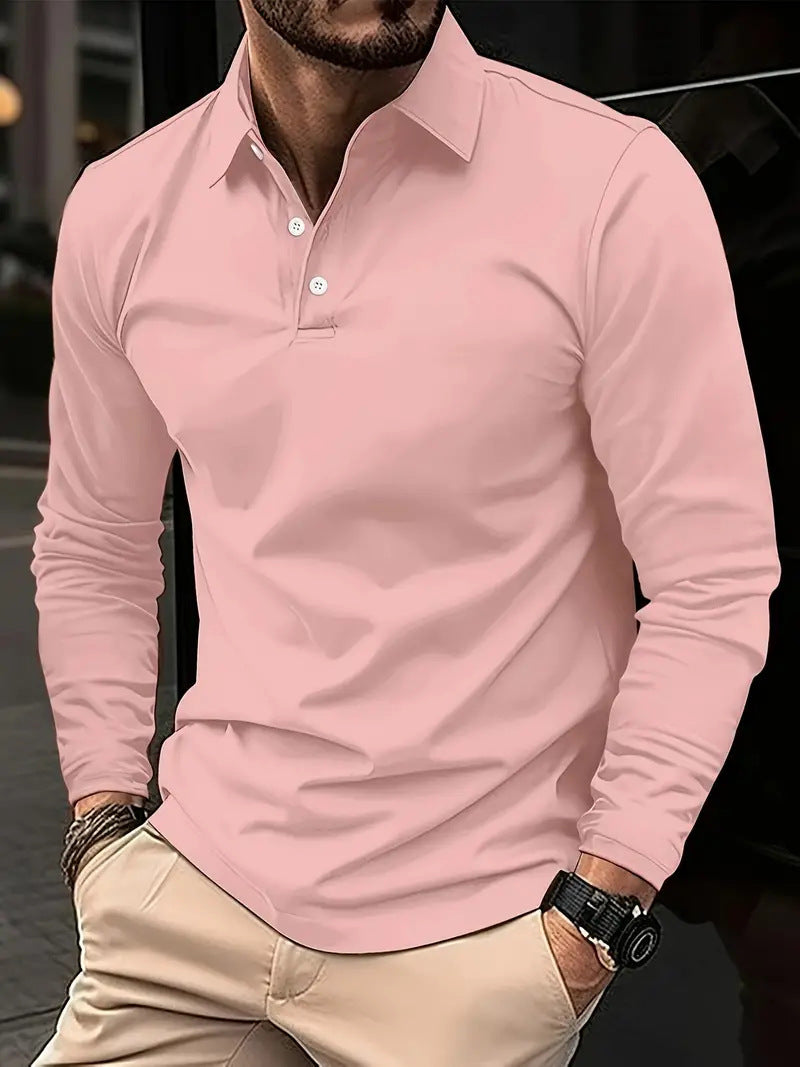 Jonathan – Langärmliges Herren-Poloshirt mit Polo-Kragen