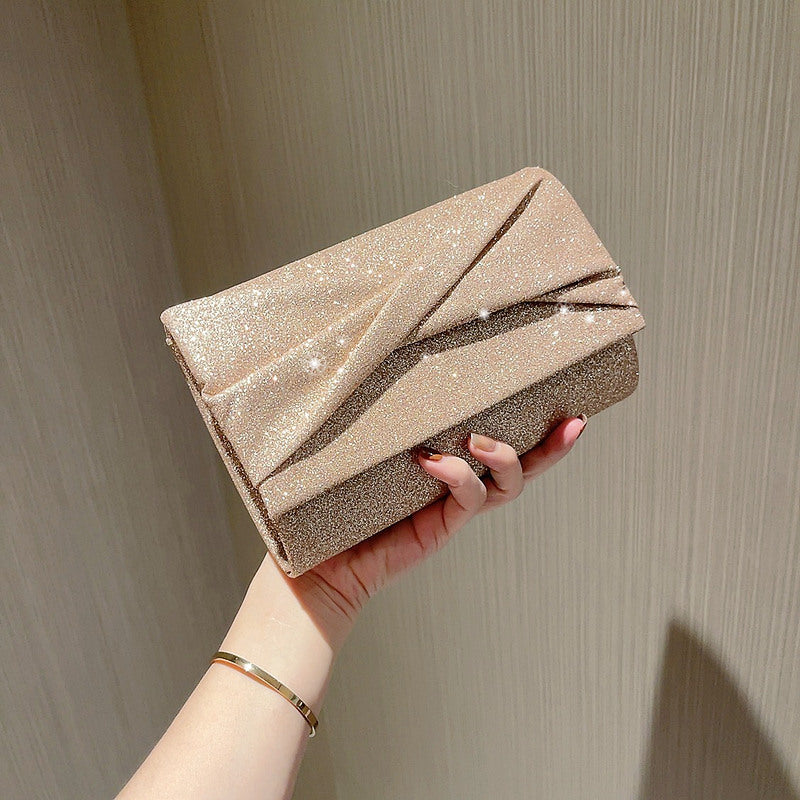 Megan – Goldene Mode Umschlag Clutch