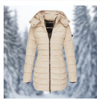 Ruby – Mittellange, Schlankgeschnittene Steppjacke