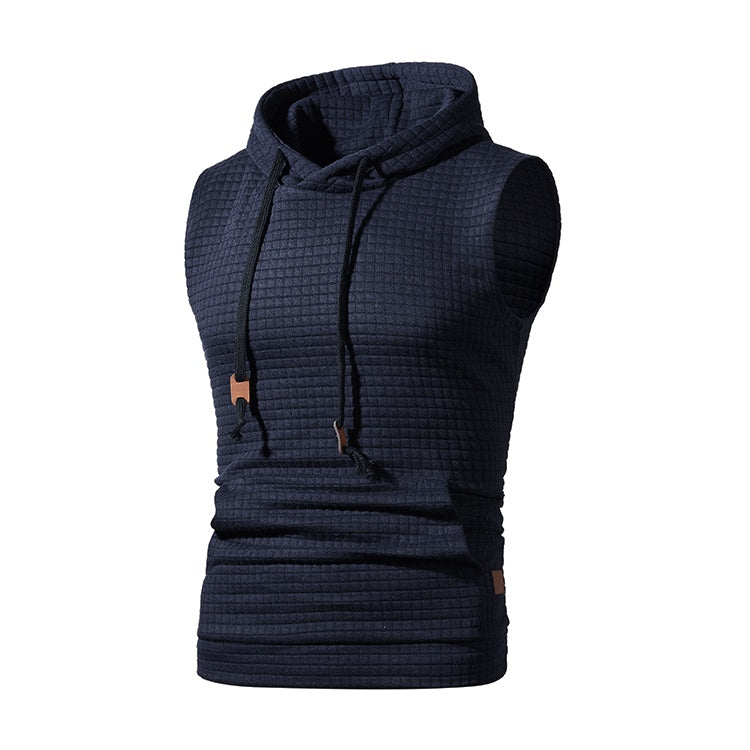 Lawrence – Ärmellose Herrenstrickjacke mit Jacquardmuster