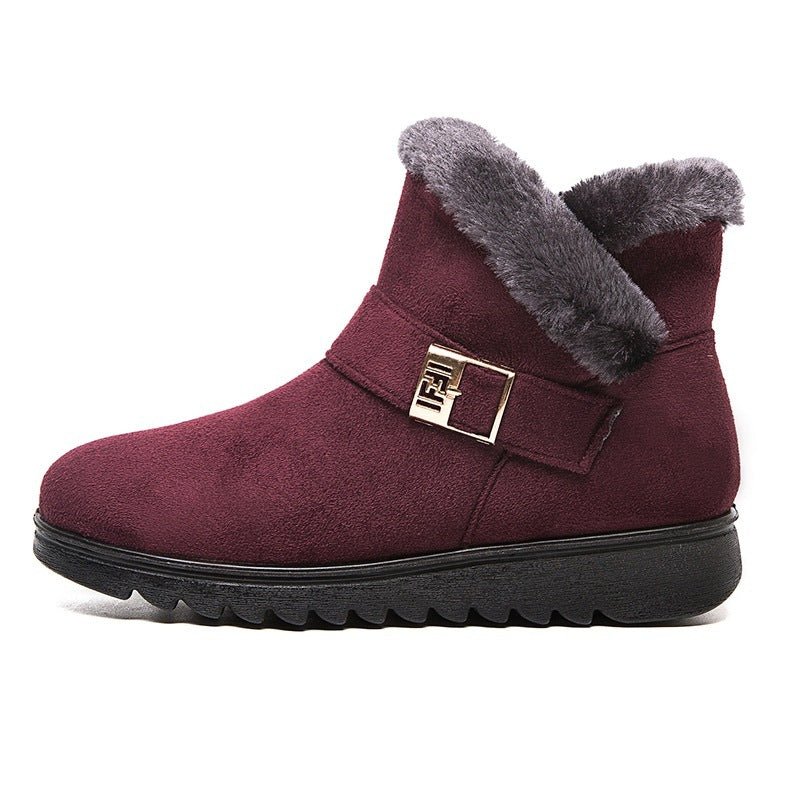 Anne – Warme Damenstiefel mit Plüschfutter und Reißverschluss