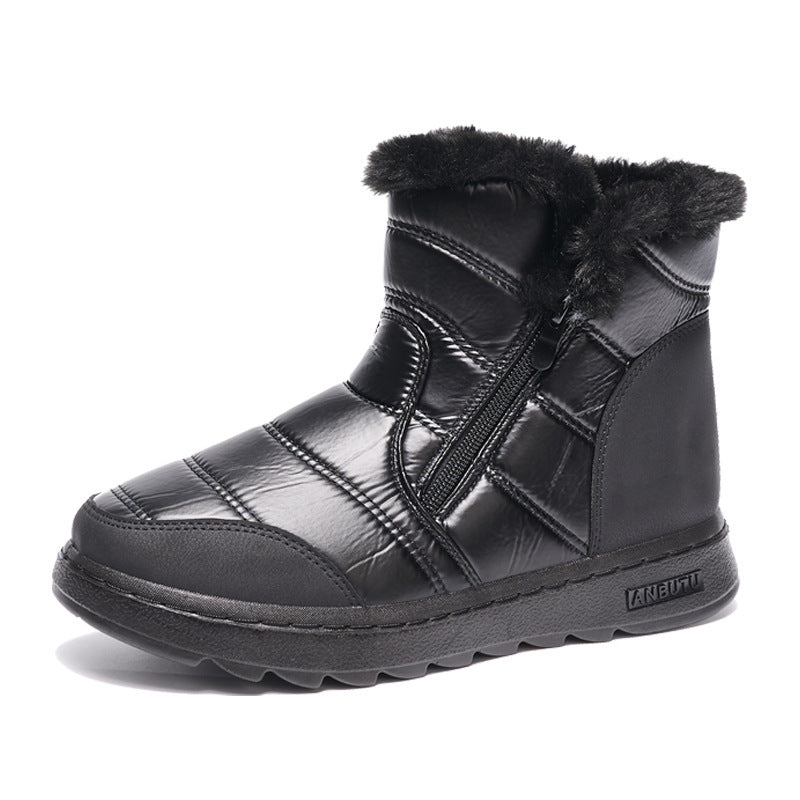 Anna – Damen Winterstiefel mit Reißverschluss und Plüschfutter