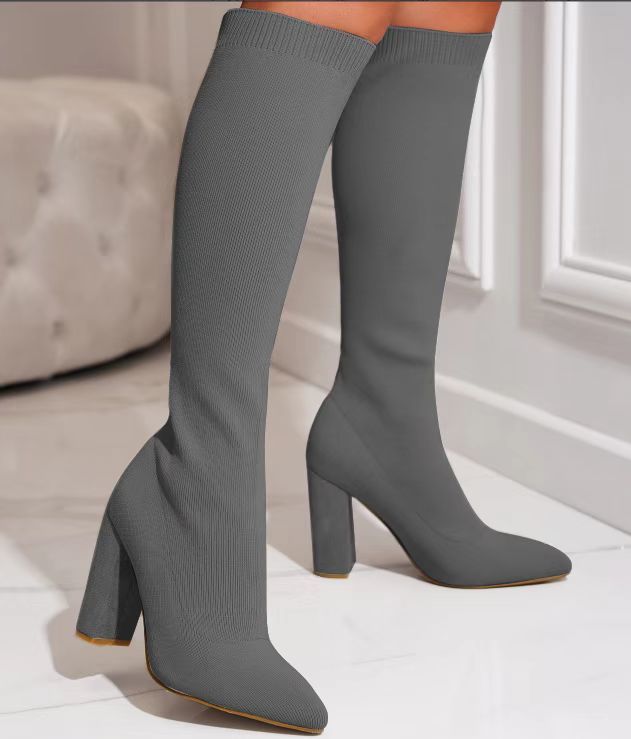 Lucy – Personalisierte Damenstiefel in Uni-Farben