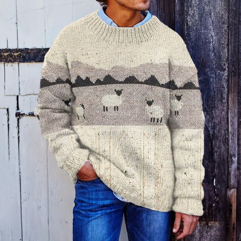 Luke – Gestreifter Patchwork-Pullover