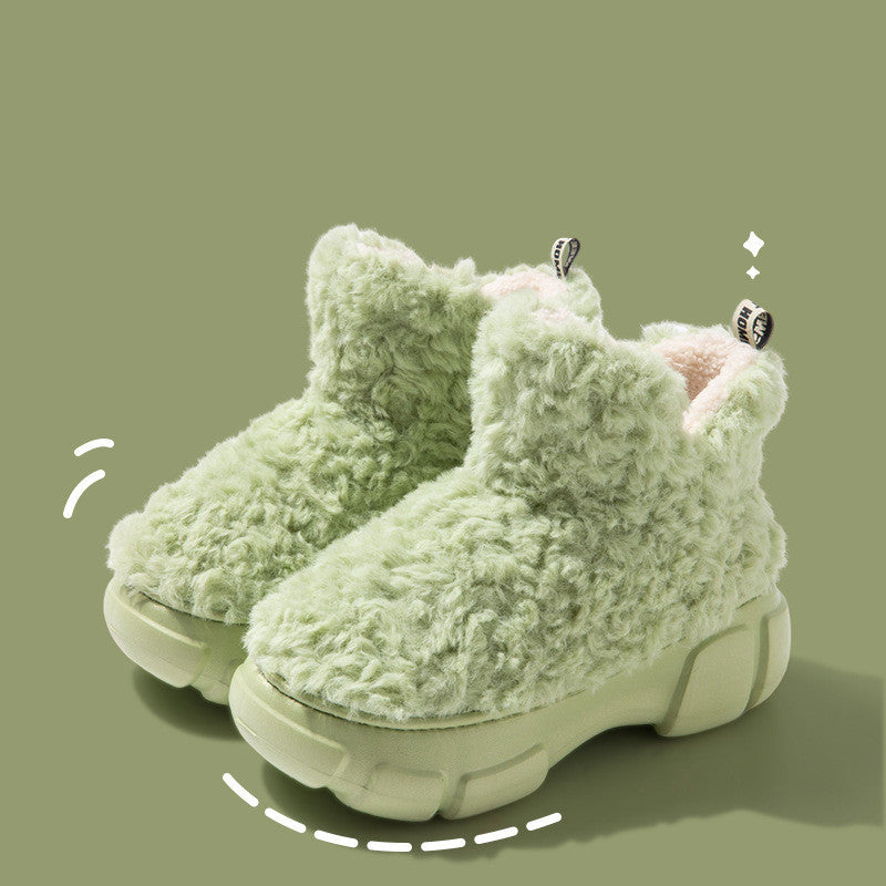 Natalie – Winterstiefel mit 6 cm Plateausohle und Plüschfutter