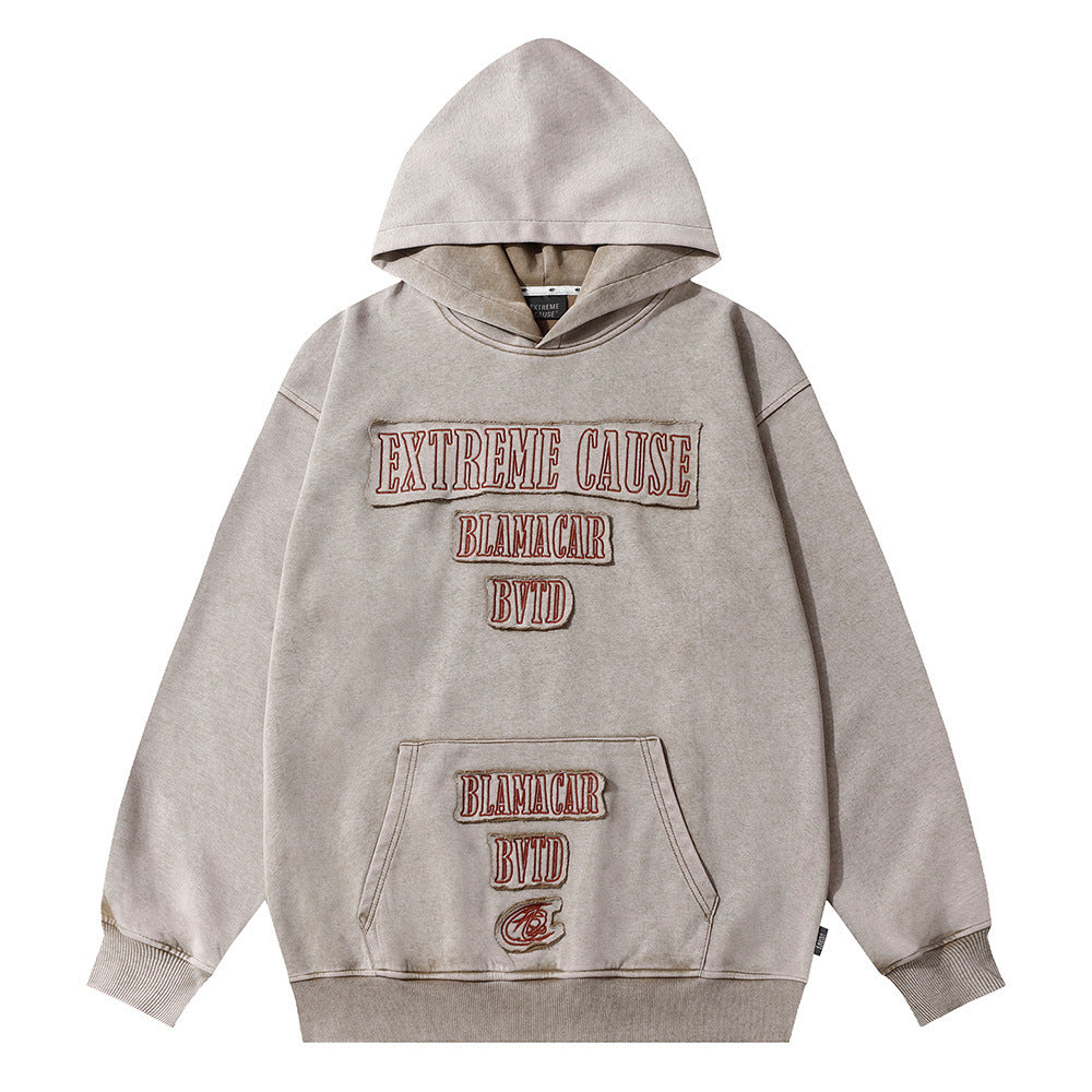 Jonathon – Hoodie mit dekorativen Stickereien