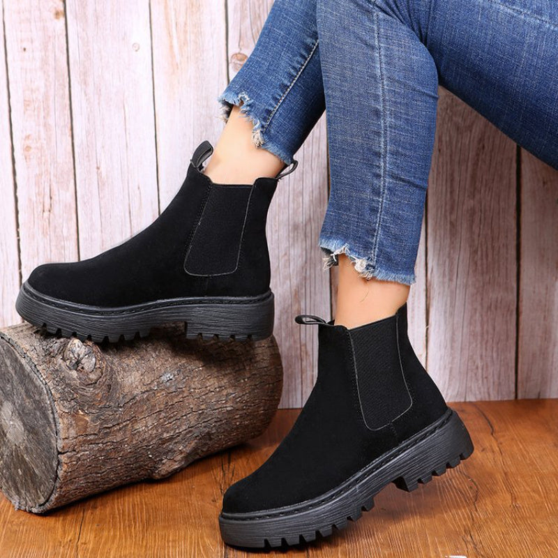 Francesca – Damen Stiefeletten mit Plateau und Chunky-Design