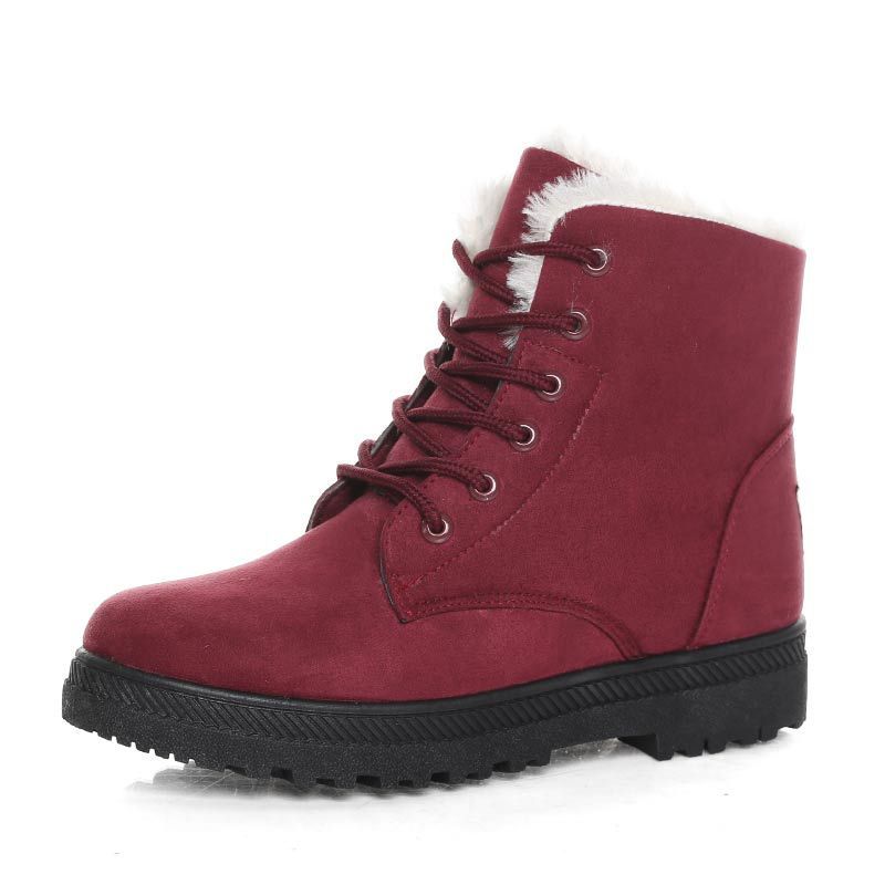 Linda – Warme Damen Schneestiefel mit Plüsch