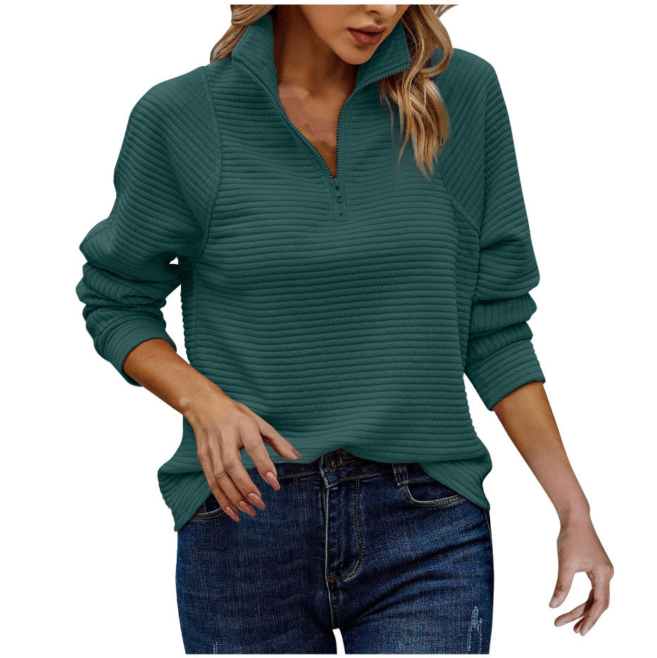 Perry – Lockerer Pullover mit Schlangenmotiv und Reißverschluss