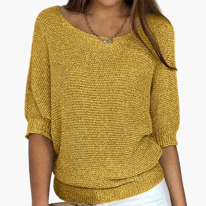 Damen Strickpullover Locker Freizeit Eleganz – Ideal für Alltag & Büro