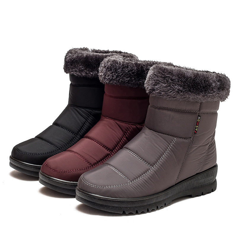 Francesca – Winterwarme Damenstiefel mit niedrigem Absatz