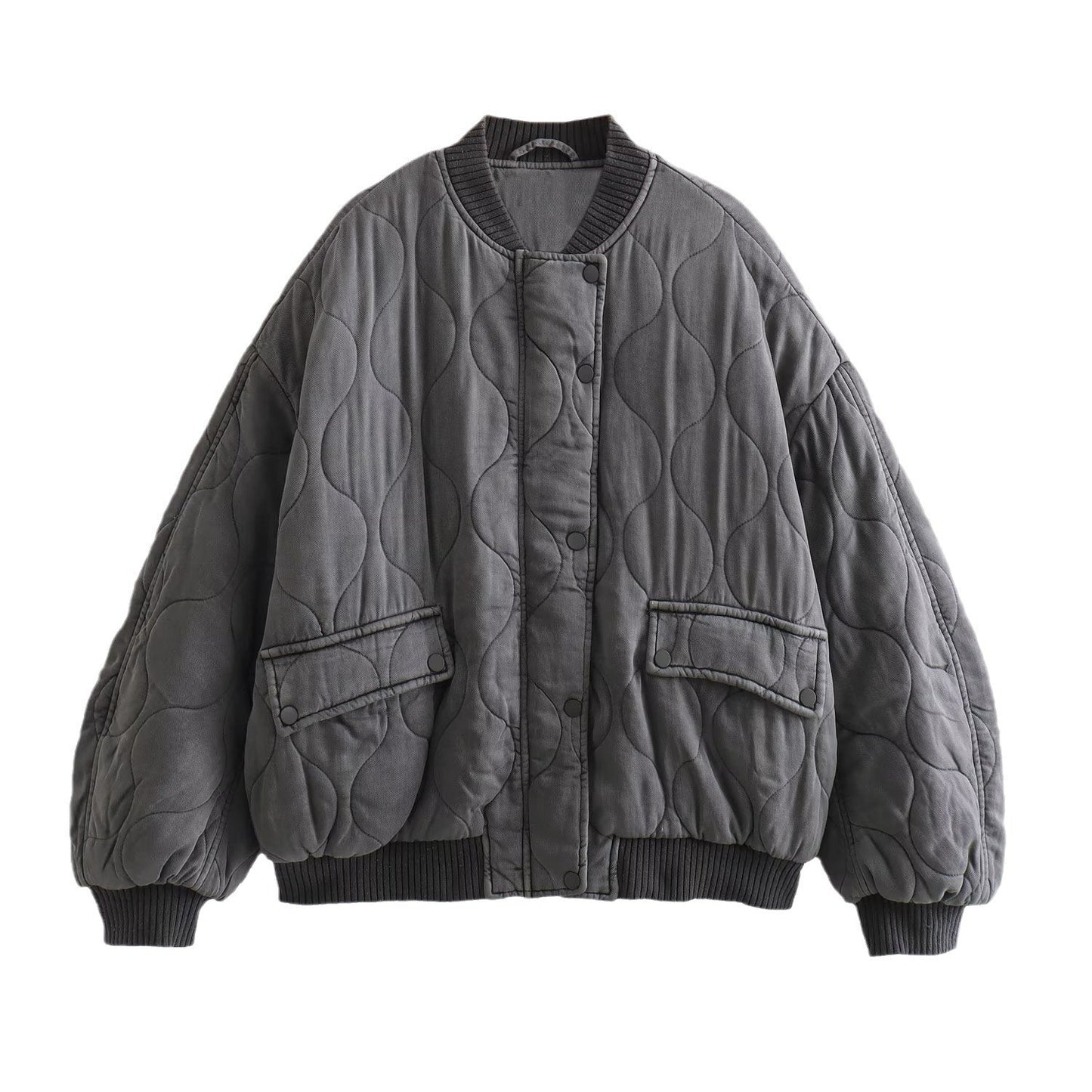 Samantha – Wärmende Baumwolljacke im Baseball-Stil