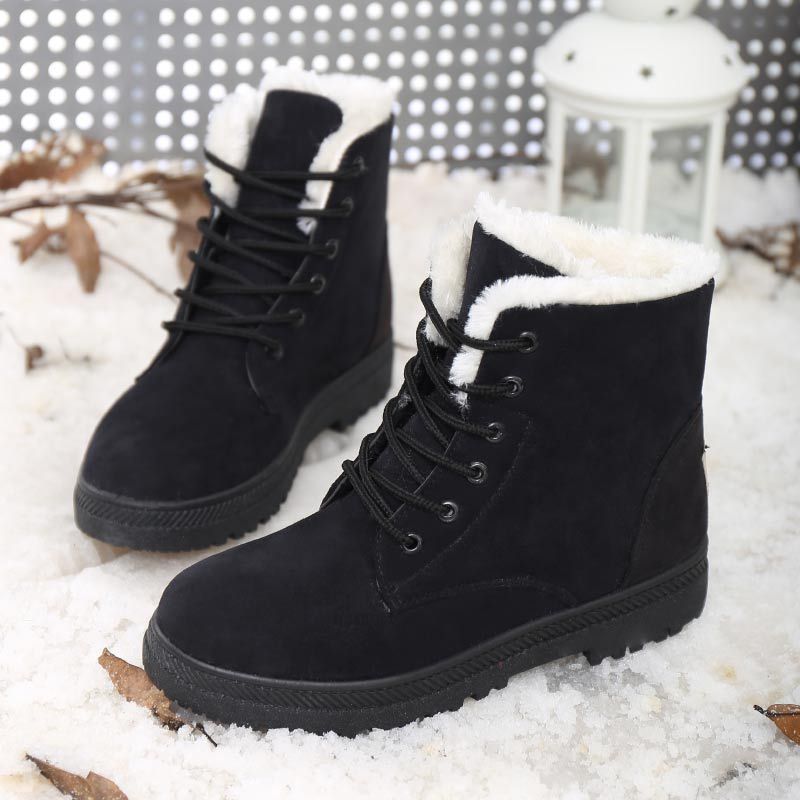 Linda – Warme Damen Schneestiefel mit Plüsch
