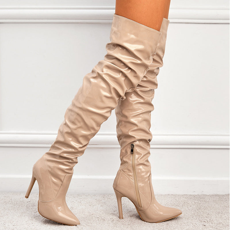 Sophie – Kniehohe Damenstiefel mit Superhohem Absatz
