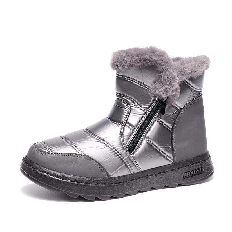 Anna – Damen Winterstiefel mit Reißverschluss und Plüschfutter