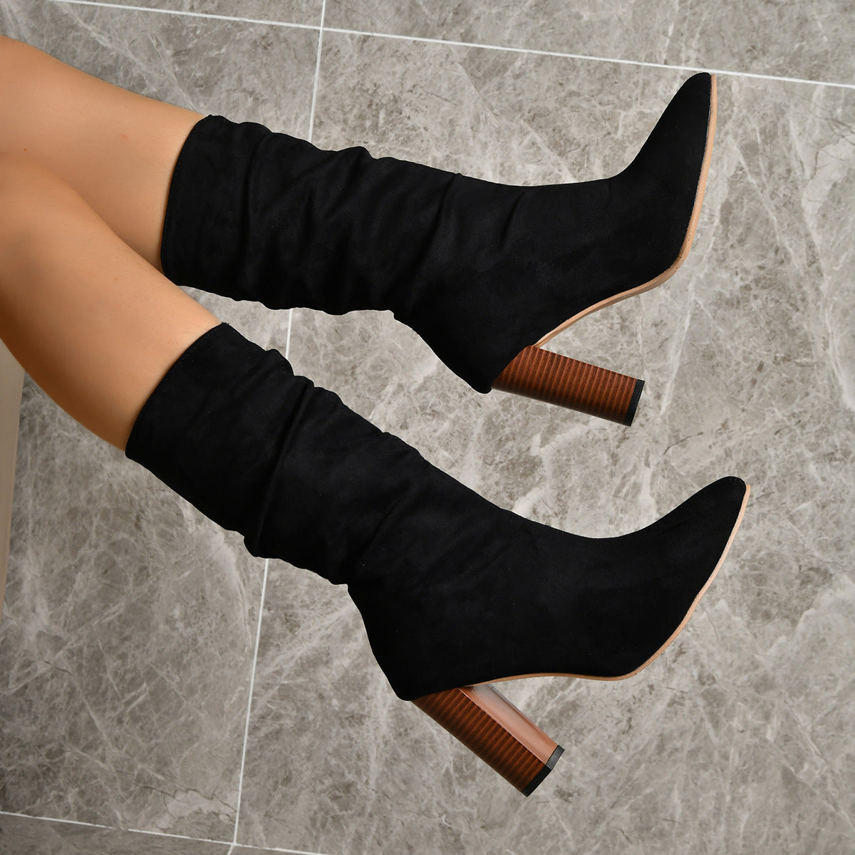 Natalie – Damen Winterstiefel mit Absatz