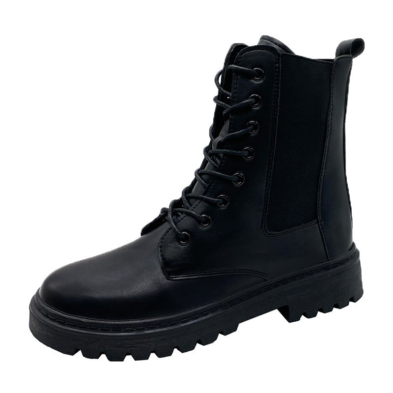 Patrick – Britischer Martin-Stiefel mit Rundspitze und Schnürung