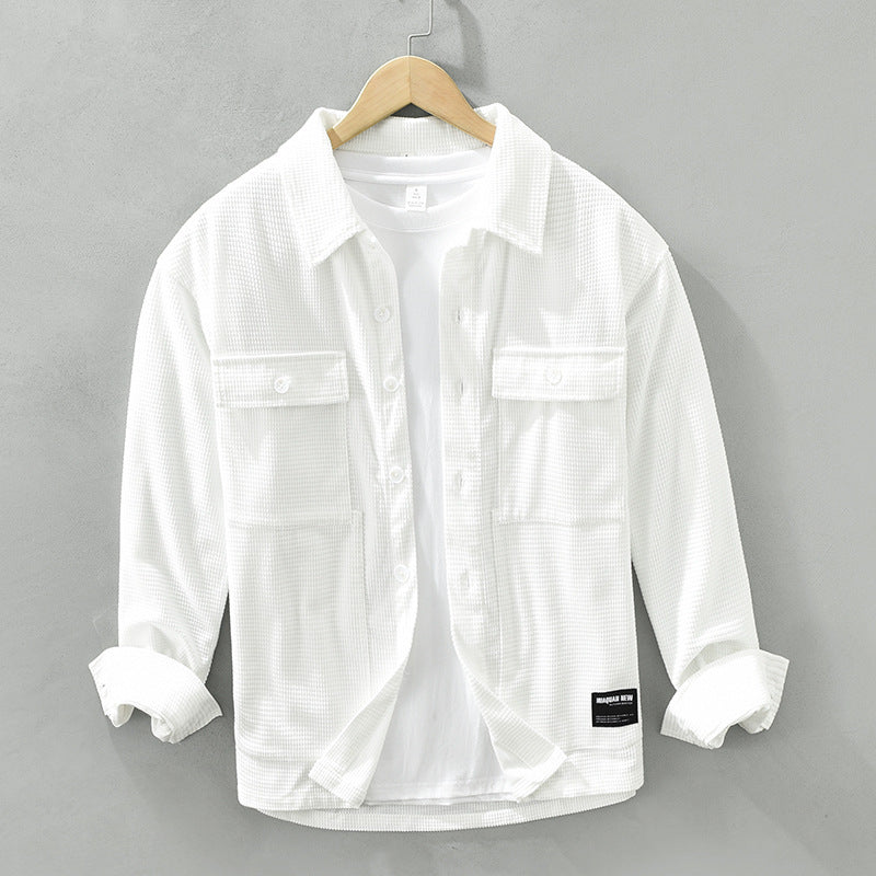 Jim – Japanischer Style Langarmhemd für Herren
