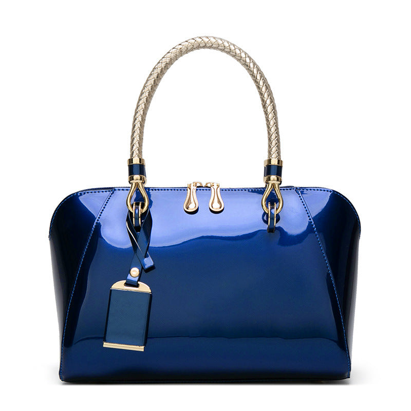 Patricia – Glänzende Handtasche aus Kunstleder