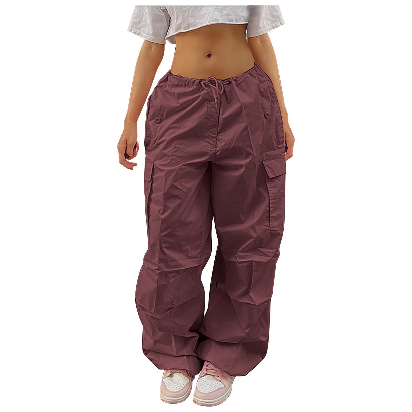 Ruby – Modische Damen-Cargohose mit Kordelzug und Taschen