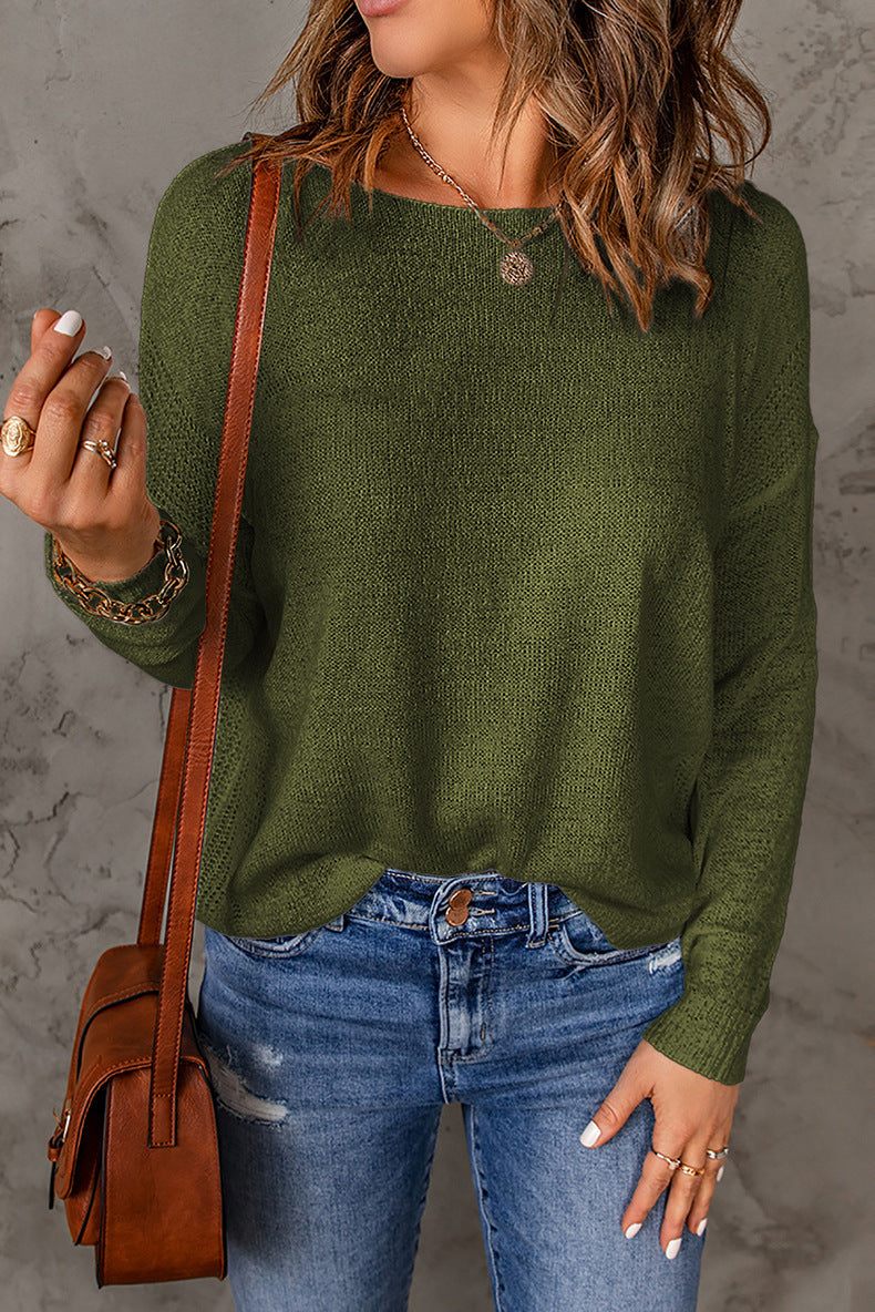 Katy – Lässiger Damenpullover mit Rundhals
