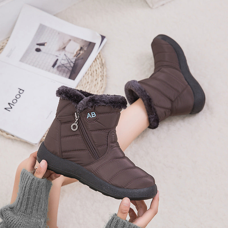 Nicola – Wasserdichte Damenstiefeletten mit Plüschfutter