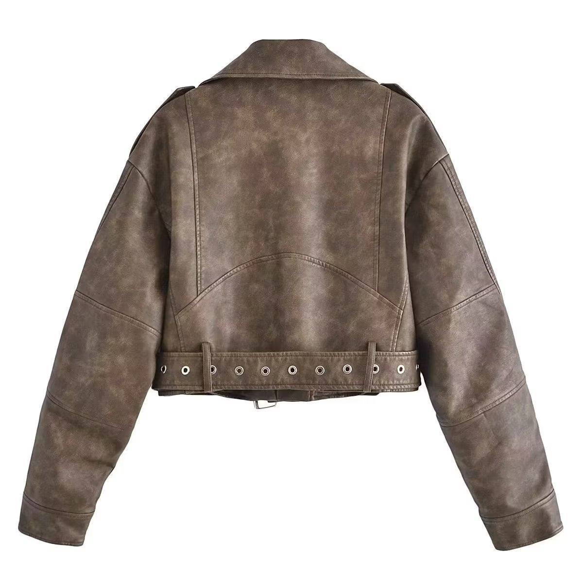 Natalie – Waschbare Lederjacke mit Farbverlauf