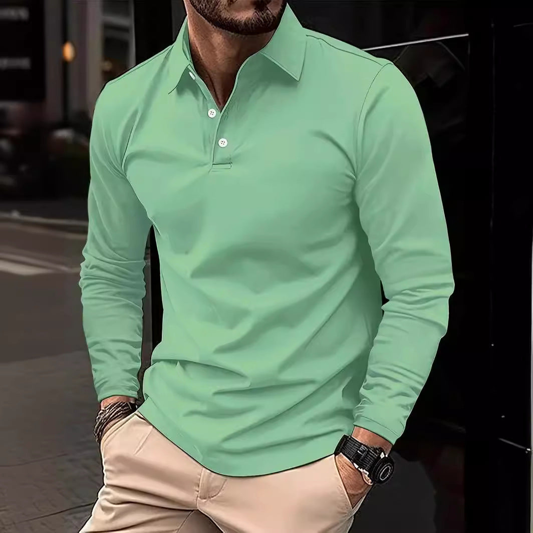 Jonathan – Langärmliges Herren-Poloshirt mit Polo-Kragen