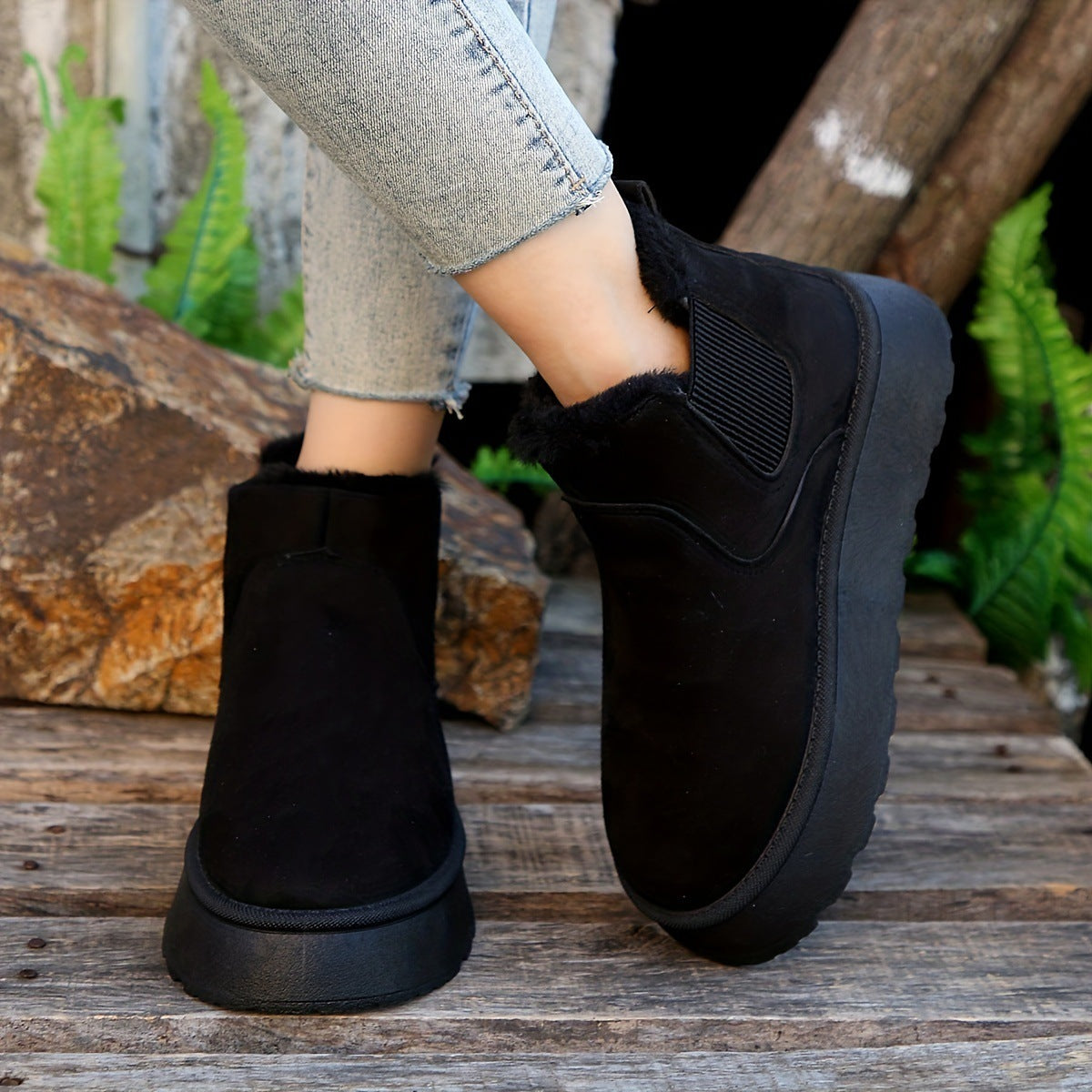 Leah – Modische Damen-Winterstiefel mit dicker Sohle