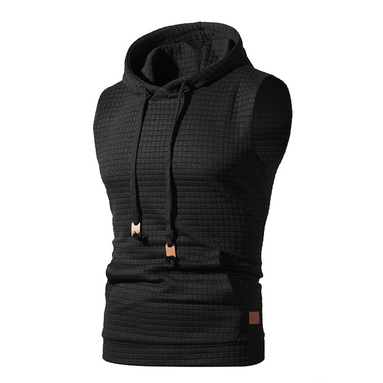 Lawrence – Ärmellose Herrenstrickjacke mit Jacquardmuster