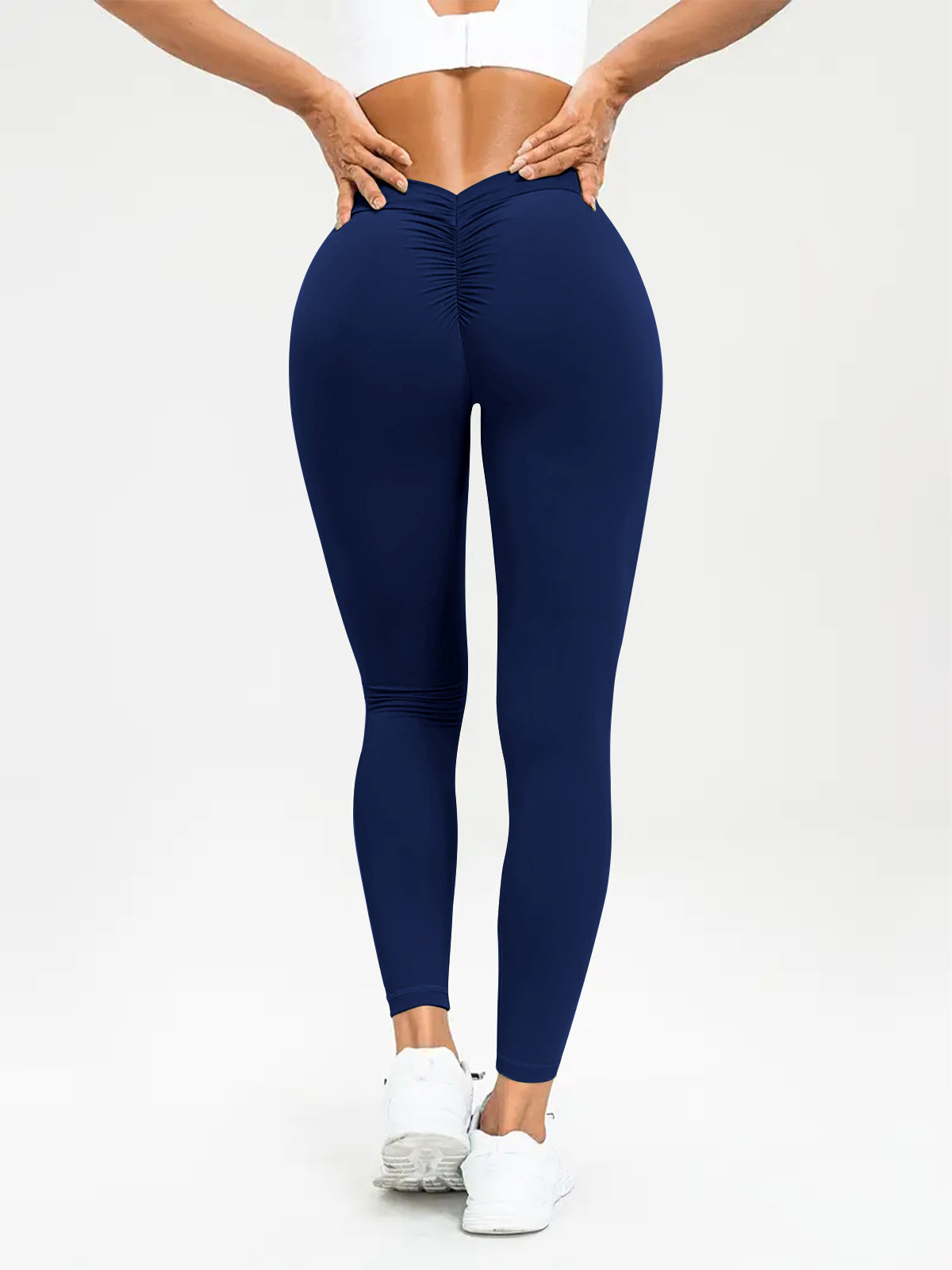 Sharon – Hochtaillierte Damen-Yogahose mit elastischem Bund