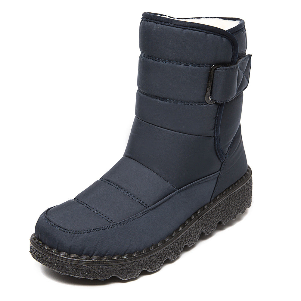 Donna – Wasserfeste Damenplattform-Winterstiefel mit Warmem Plüsch