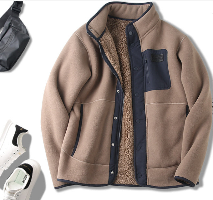 Aaron – Fleecegefütterte Jacke mit Stehkragen