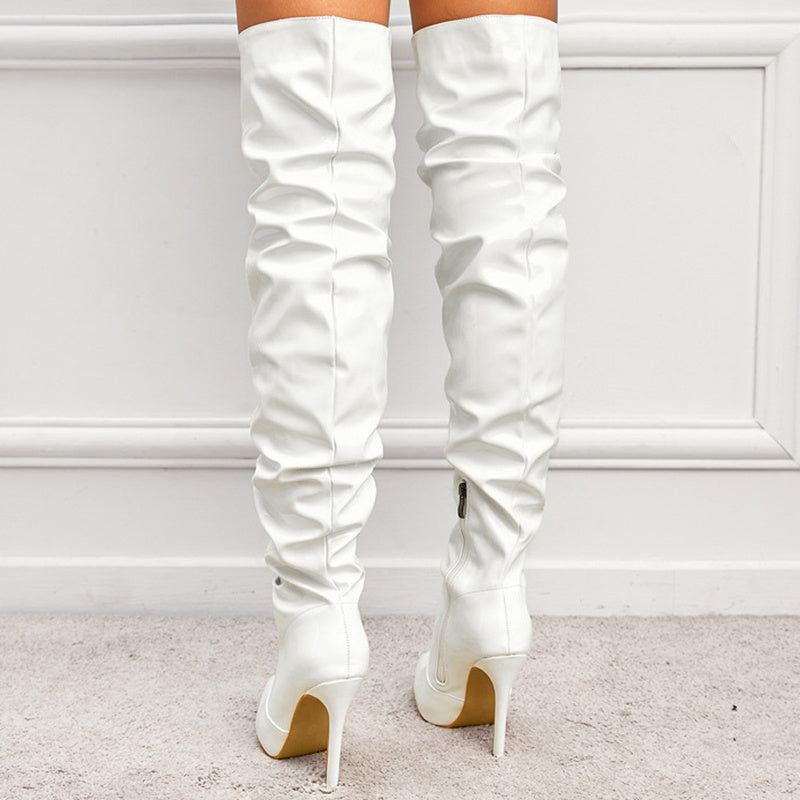 Sophie – Kniehohe Damenstiefel mit Superhohem Absatz