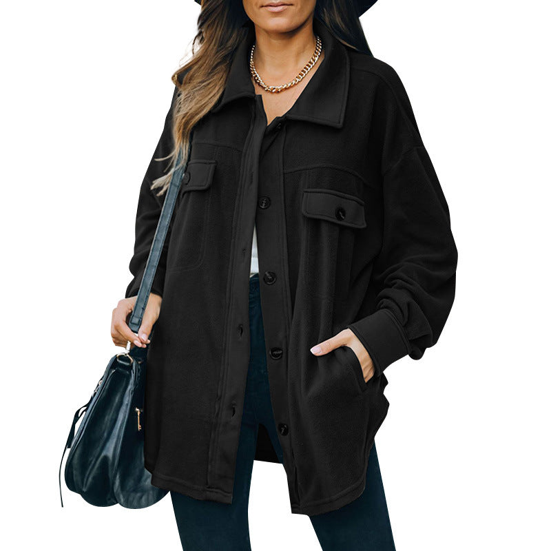 Harriet – Fleece-Cardigan mit Reverskragen