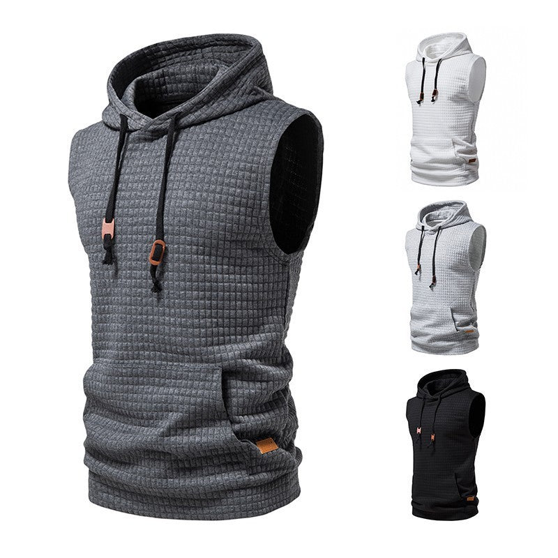 Lawrence – Ärmellose Herrenstrickjacke mit Jacquardmuster