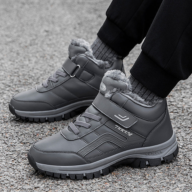 Helen – Warme Damenstiefel mit Plüsch und Klettverschluss
