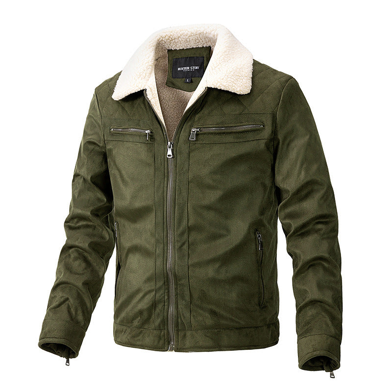 Neil – Herrenjacke mit Reißverschluss und Berberfleece