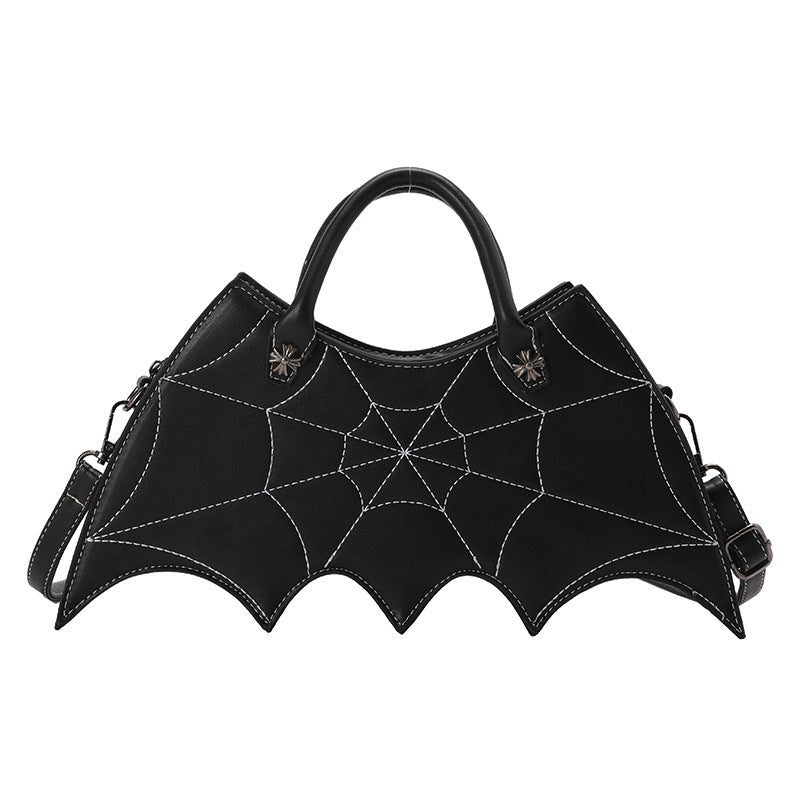Phoebe – Fledermaus Umhängetasche mit Spinnennetz-Design