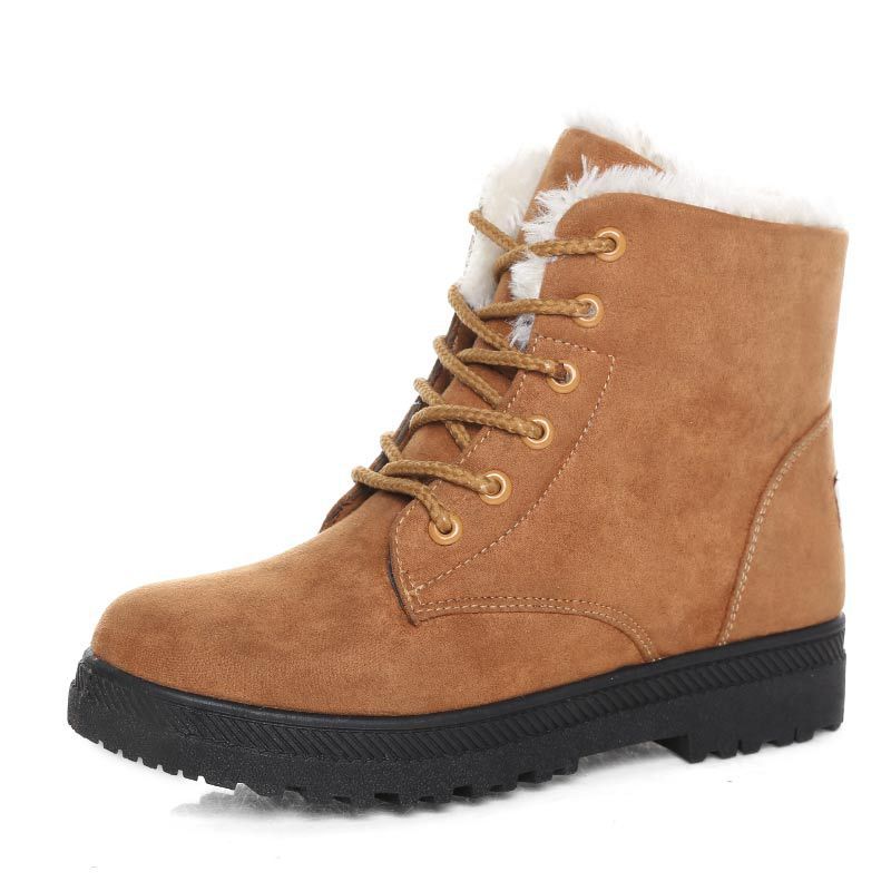 Linda – Warme Damen Schneestiefel mit Plüsch