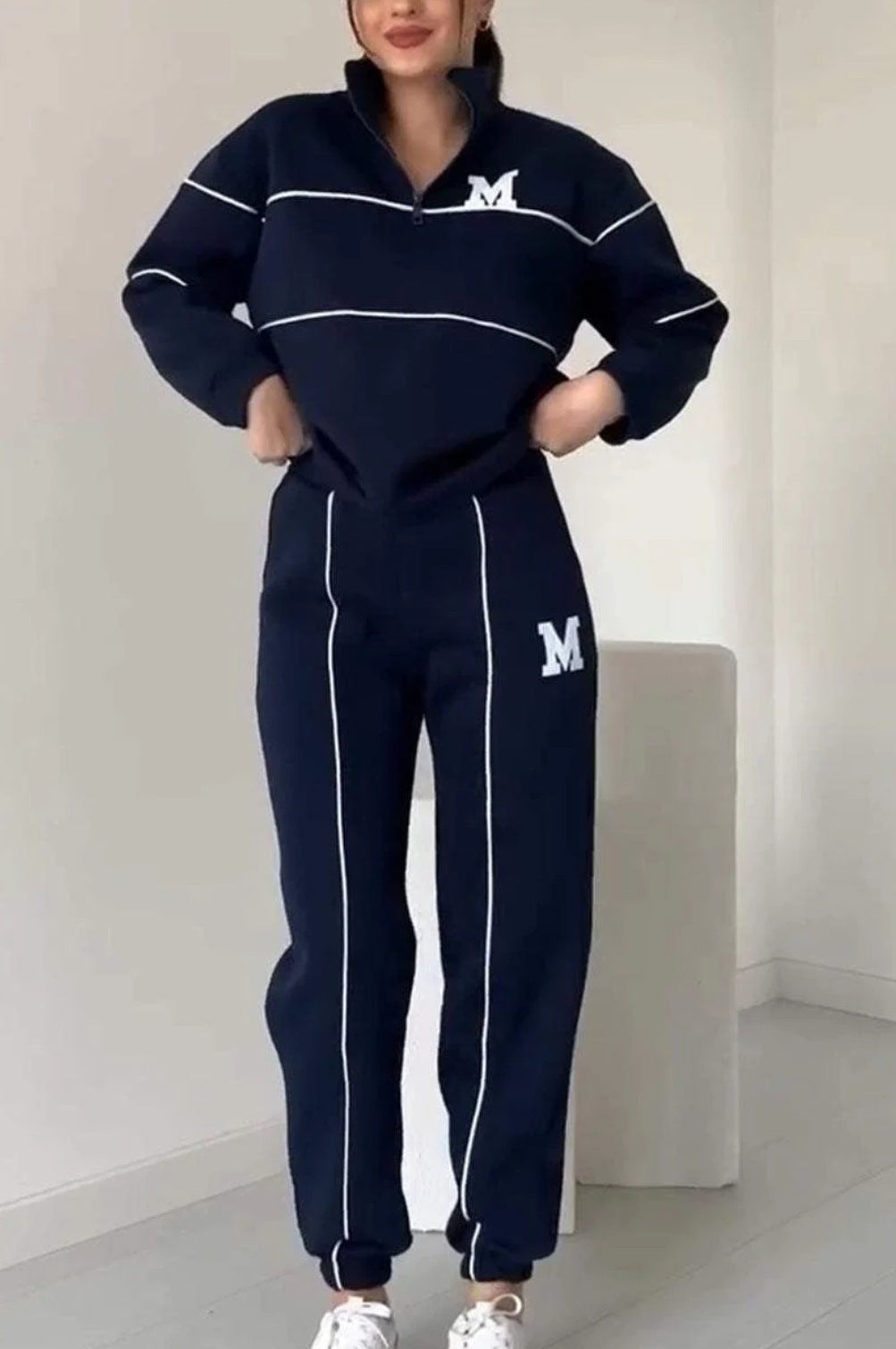 Jade – Lässiges Damen-Sweatshirt-Set mit Taschen