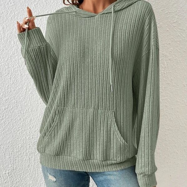 Ann – Langarm Kapuzenpullover mit Taschen für Damen